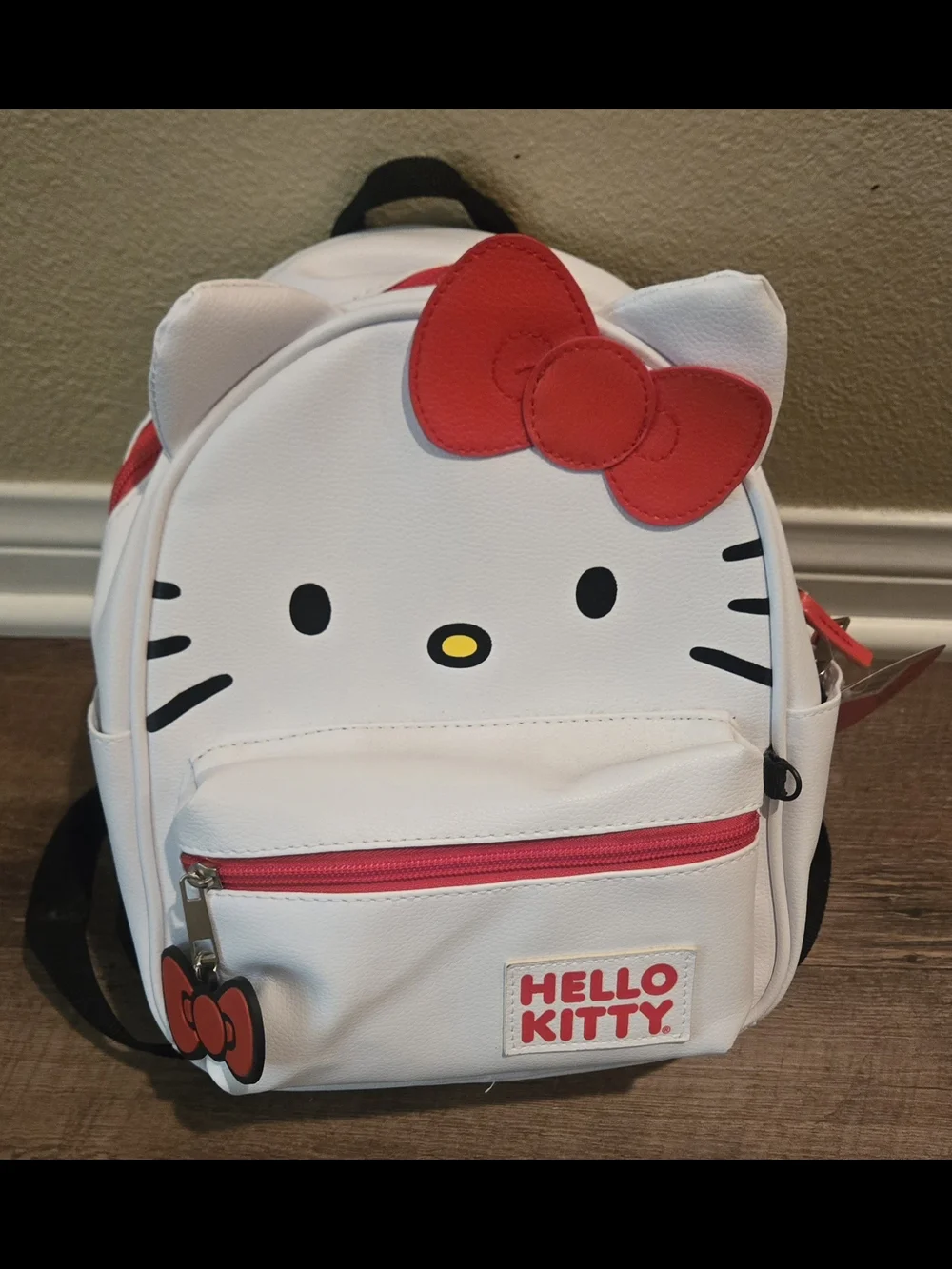 Hello Kitty White & Red Kids Mini Backpack with Bow